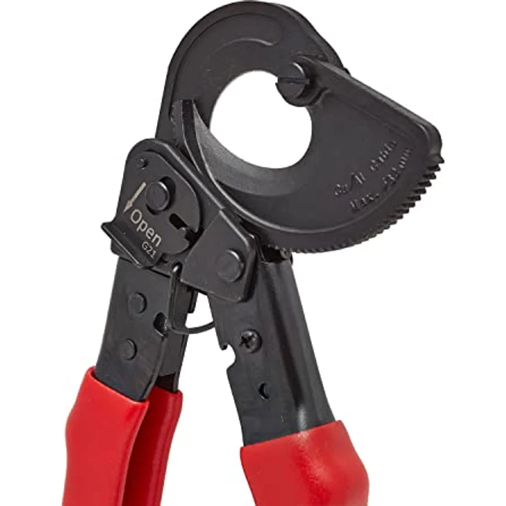 C.K 430007 Ratschen-Kabelschneider, Hochbelastbar für Alu- und Kupferkabel bis 32mm, Chrom-Molybdänstahl – Bild 3