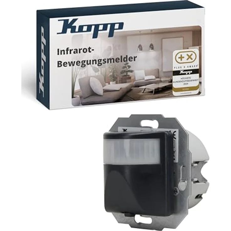 Kopp 808405188 Infra Control R 180° UP IP 20, anthrazit, 3-Draht – Bild 2