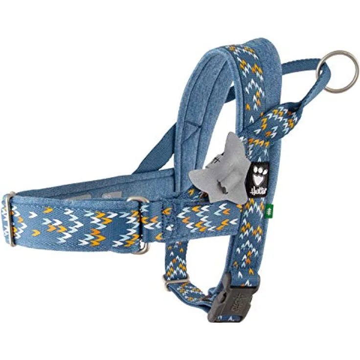 Hurtta Razzle-Dazzle H-harness 45-55 cm Bilberry, Halsband + Leine