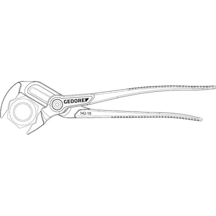 GEDORE SB 142 TL Universalzange 10'', 15-Fach verstellbar, Blau – Bild 5