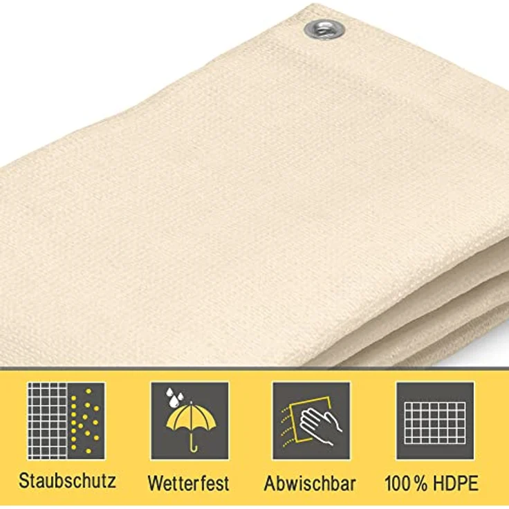 Sol Royal SolVision HDPE Balkonumspannung HB2 500x90cm Creme – Bild 5