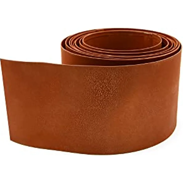 UNUS Garden Rasenkante Beeteinfassung Metall Rostoptik, Beetumrandung Rost 14x500 cm