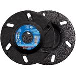 PFERD CC-GRIND® VIEW - 10x Hochleistungs-Schleifscheiben 125x22,23 mm mit Sichtfenster, VICTOGRAIN für Stahl/Edelstahl, 64196126 - für präzises und aggressives Schleifen