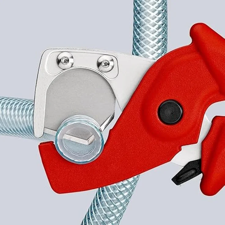 Knipex 90 20 185 SB, Schlauch- und Schutzrohrschneider für Kunststoffrohre bis Ø 25 mm, glasfaserverstärkter Kunststoffkörper – Bild 5