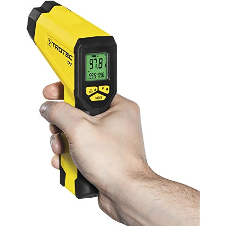 TROTEC Infrarot-Thermometer/Pyrometer TP7 Multipunkt Laser TP 7, Optische Auflösung 40:1, Oberflächentemperaturmessung von -50 °C bis +1.000 °C, Emissionsgrad von 0,1 bis 1,0 – Bild 4