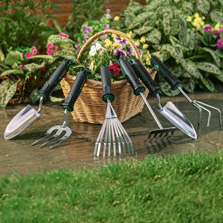 Bosch Professional Blumen-Handgabel 06008B5400, Gartenhacke mit ergonomischem Griff, breite von 8,1cm, grün – Bild 6