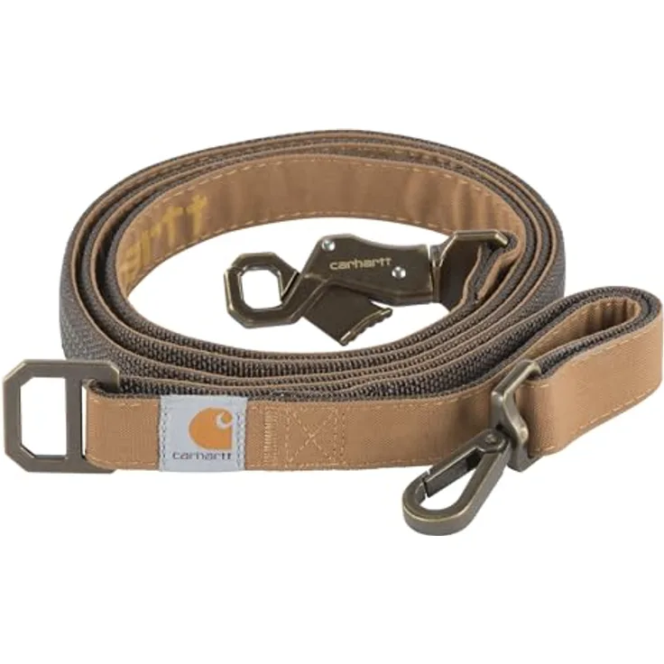 Carhartt Journeyman Hundeleine S, Brown - Robuste zweilagige Konstruktion mit strapazierfähigem Nylon Duck-Gewebe