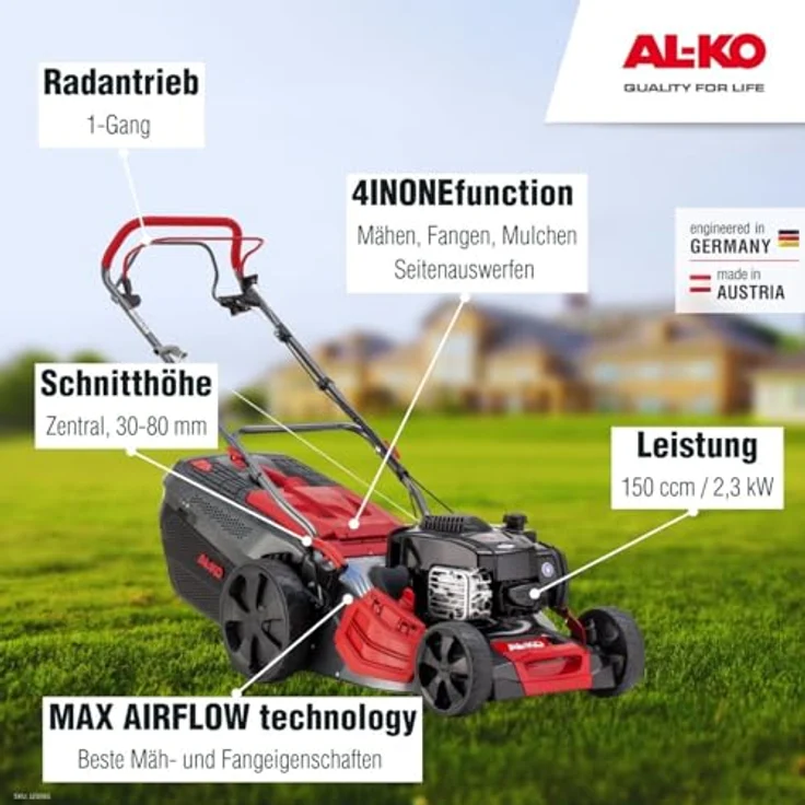 AL-KO Benzinrasenmäher 524 SP-B Premium, 51 cm Schnittbreite, Briggs & Stratton Motor – Bild 3