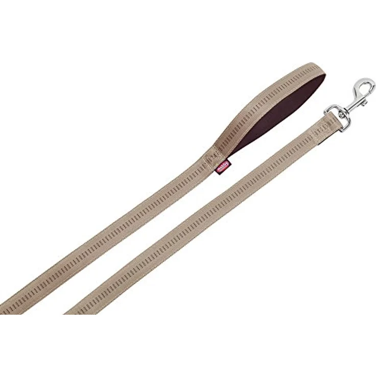 Nobby Leine Soft Grip, beige / chocolate L: 120 cm, B: 25 mm, 1 Stück – Bild 1