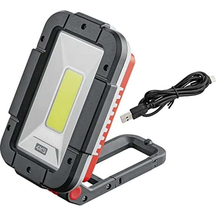 4K5 Tools Arbeitslampe WL 1500 (LED-Baustrahler, Leuchtkraft 1500 lm, Flutlicht, sechs Leuchtstufen, Arbeitsleuchte, aufladbar über USB-C)