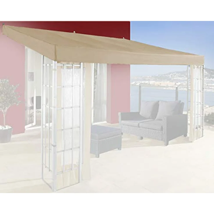 "Quick Star Pavillon-Ersatzdach Rank, für 300x400 cm, passend für Pavillon Rank, beige" – Bild 2