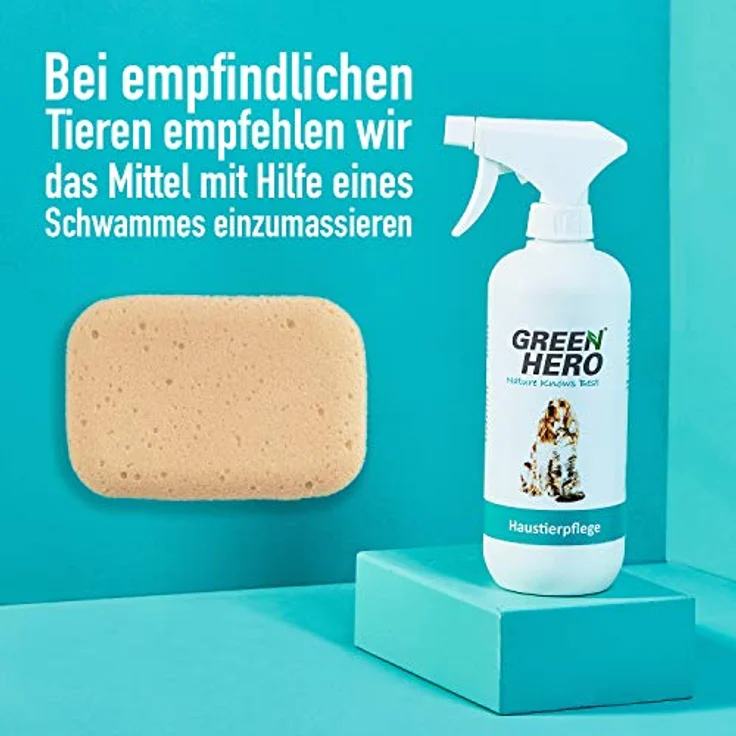 Green Hero Haustierpflege Spray 500ml Mittel gegen Juckreiz für Hund und Katze, Pflegt die Haut bei Grasmilben Milben Räude Reizungen Läusen und unterstützt den Regenerationsprozess Anti Juckreiz – Bild 5