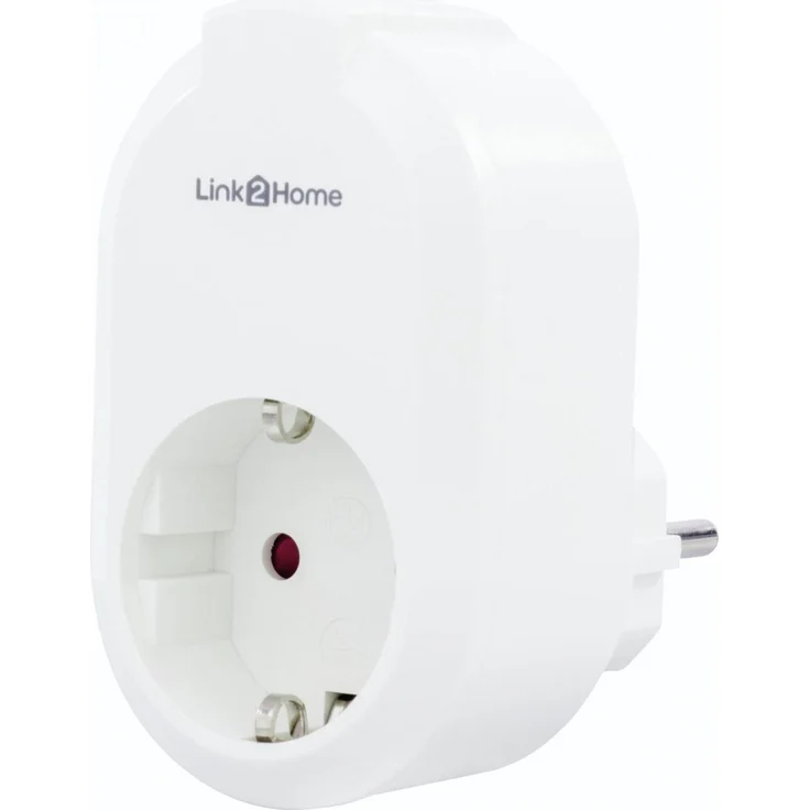 REV Link2Home Steckdose Zeitschaltuhr 2x1, weiße Elektronik mit programmierbarem Timer