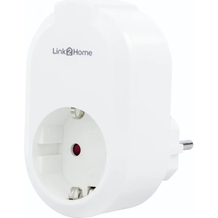 REV Link2Home Steckdose Zeitschaltuhr 2x1, weiße Elektronik mit programmierbarem Timer