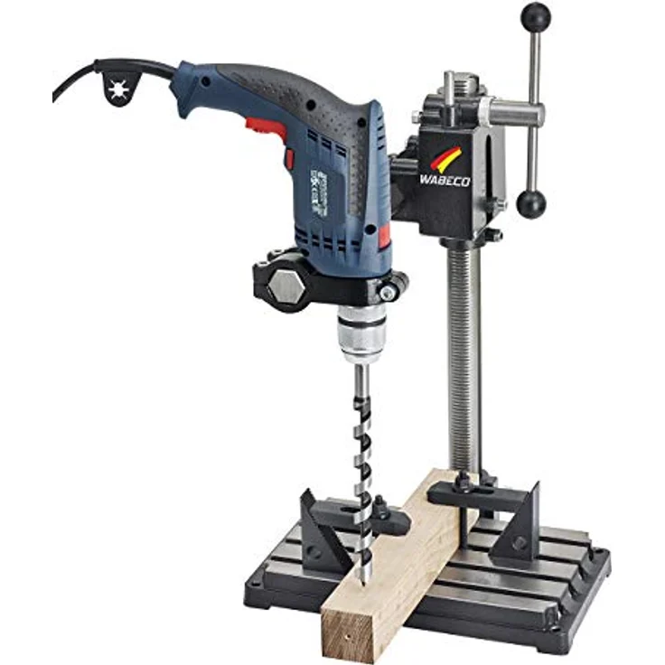 WABECO Bohrständer Fräsständer BF1243 mit Spannpratzen Satz 10-teilig vertikal/horizontal Säule 750 Ausleger 500 mm - Preisvergleich – Bild 2