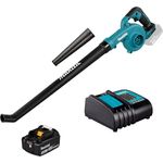 Makita Akku-Gebläse DUB186SFX1, 18V Li-ion LXT, handlich mit stufenloser Geschwindigkeitssteuerung