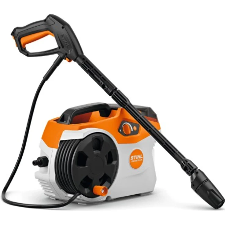 STIHL REA 60 PLUS Hochdruckreiniger – Akku-betrieben, 130 bar, 3-in-1-Düse, kompakt mit Schlauchtrommel (ohne Akku und Ladegerät)