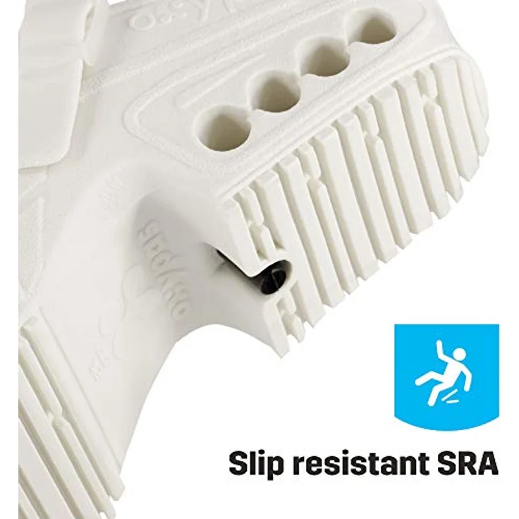Oxypas Oxyclog, Antistatische und rutschfeste Clogs, antibakteriell, für Medizin, Pflege und Gastro, Weiß 41/42 EU – Bild 2