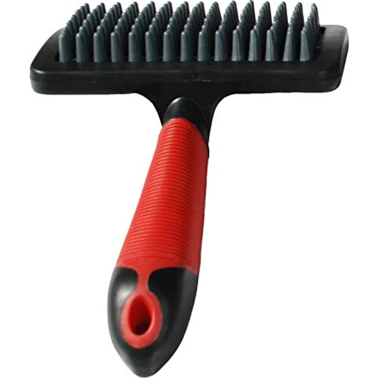 Karlie Massagebürste L: 19 cm B: 12 cm H: 4 cm L rot-schwarz