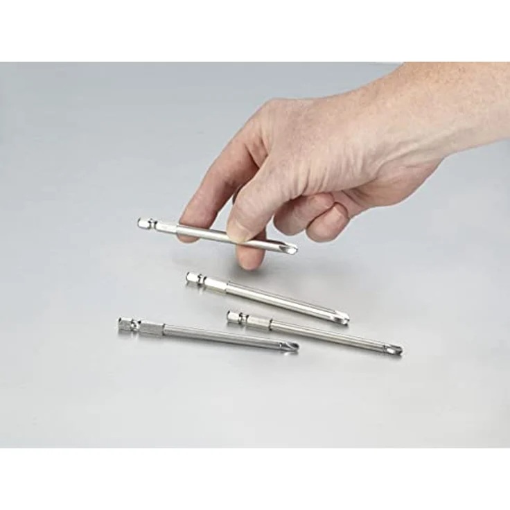 kwb 129840 Torq-Bit Stahl, 4-tlg. Safety Bit Set mit 100 mm Länge für Sicherheitsverschraubungen, TQ 60 Stahl – Bild 5