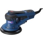 Dedra DED7982 Exzenterschleifer 350W, Ø150mm – Bürstenlos, variable Drehzahl 4000–10000 U/min, mit Staubabsaugung und Softgrip, inkl. Zubehör-Set