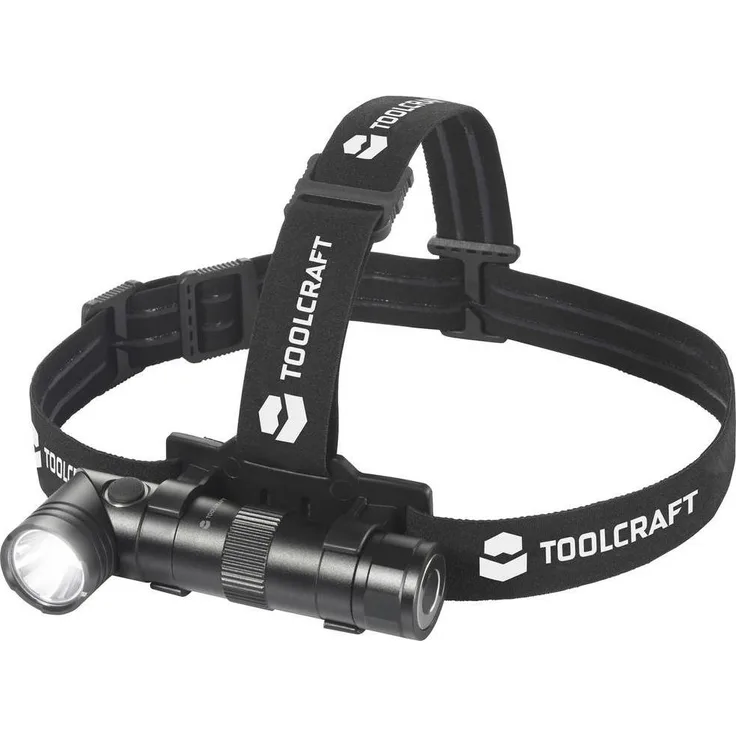 Toolcraft Stirnlampe 3in1 2000LM, USB-aufladbar, reflektierendes Logo, Magnetfunktion, schwarz