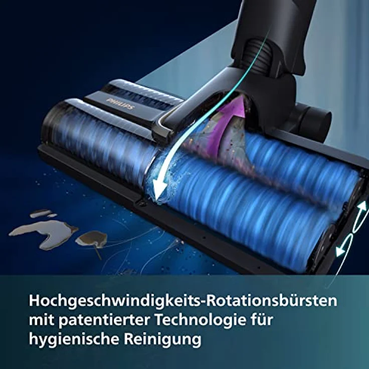 Philips Kabelloser Nass-Trocken-Sauger 7000 Series, Staubsaugen & Nasswischen, Automatische Selbstreinigung, 30 Minuten Laufzeit & 180 m2, 3 Reinigungsmodi, Anthrazit/Champagnerfarben (XW7110/01) – Bild 4