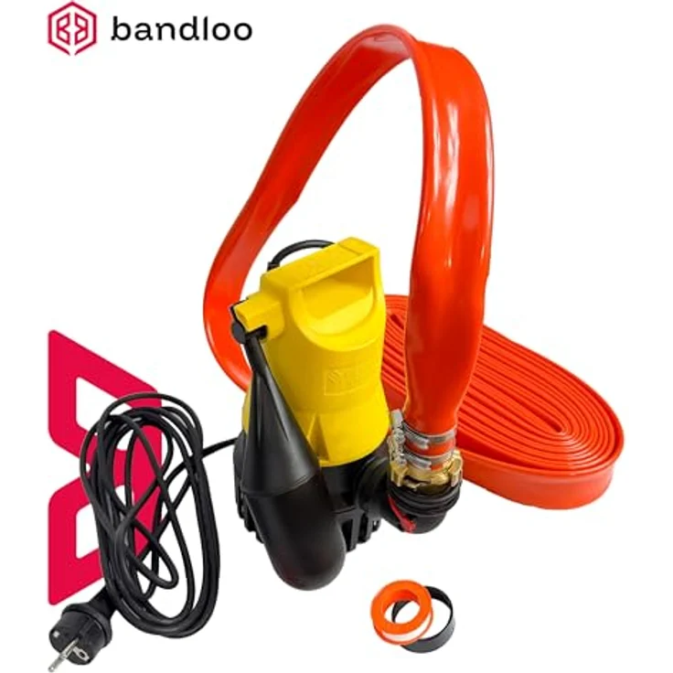 JUNG PUMPEN BANDLOO JP50000, Tauchpumpe U3KS mit 20 m Druckschlauch, Geka 1 1/4", komplettes Fördersystem – Bild 3