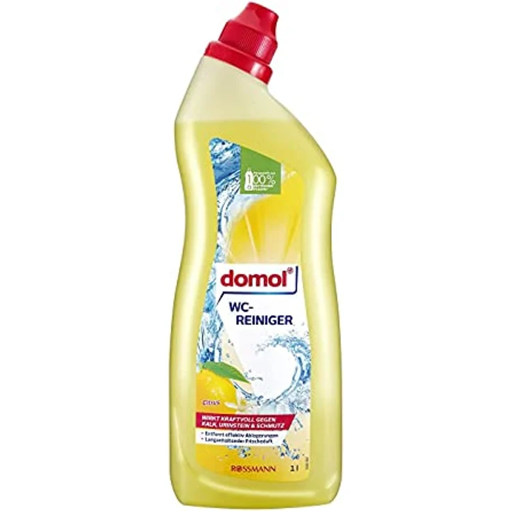 Domol WC-Reiniger Citrus 1L – Kraftvoll gegen Kalk & Urinstein, hygienische Frische für den Sanitärbereich – Bild 2