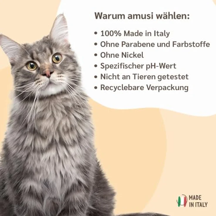 Amusi Fellpflege Katzen Haar Entwirrungsspray, 100% Natürlich und Vegan, 250 ml, für alle Fellarten, löst Knoten und macht das Fell weich und glänzend, ohne Ausspülen, mit floralen Noten – Bild 7