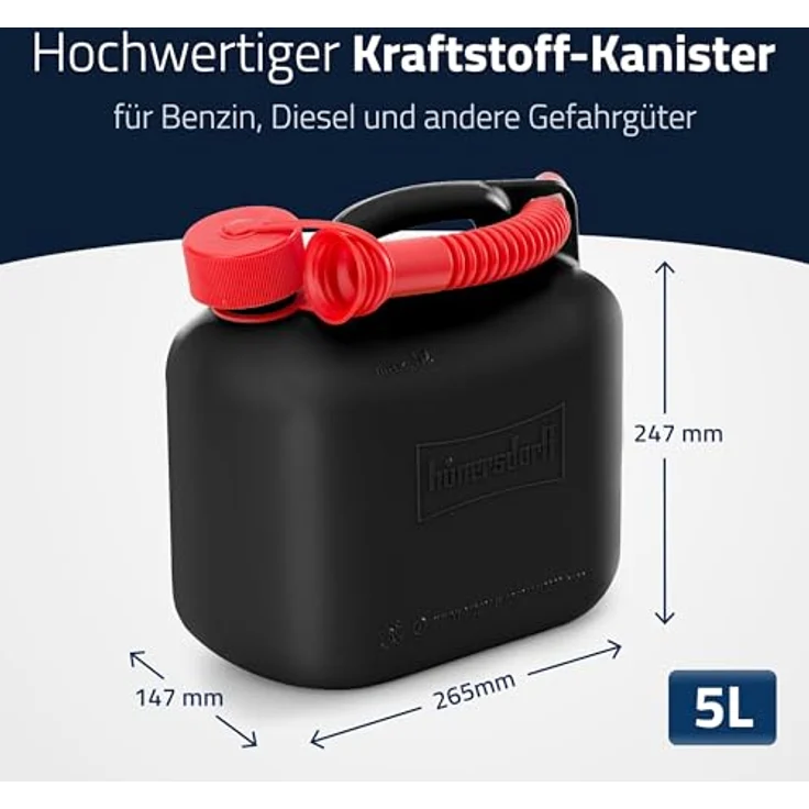 Hünersdorff Kraftstoffkanister 5l, mit UN-Zulassung – Bild 2