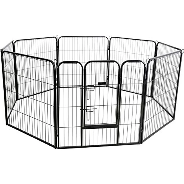 Kerbl 80577 Hunde- und Welpengehege 80x77cm, 8 Elemente, mit Türe, 20.12 kg