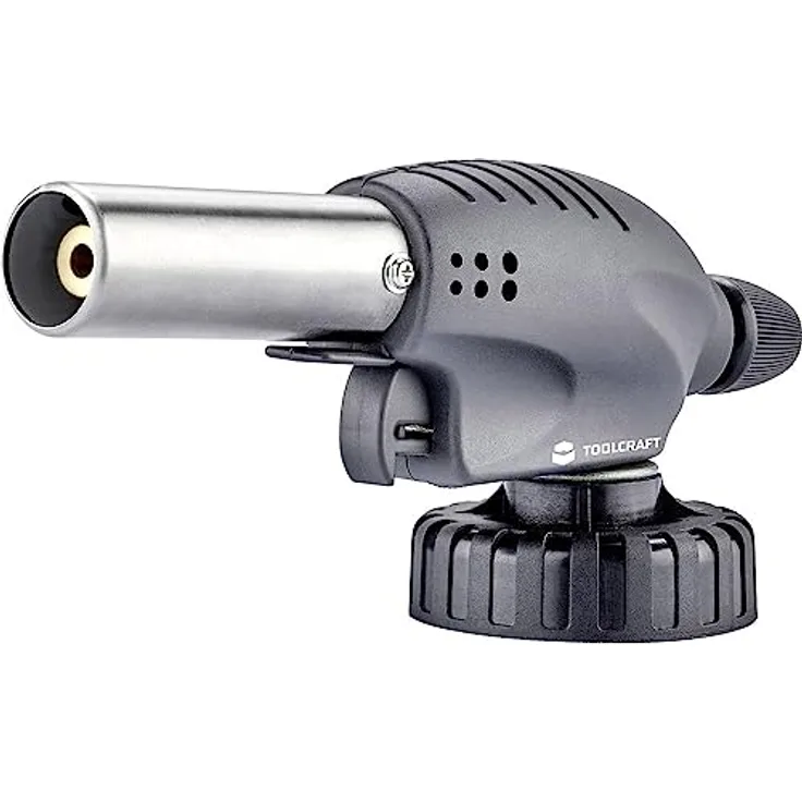 TOOLCRAFT Lötkolben Gasbrenner, max. Temperatur 1500 °C, inkl. Bajonettverschluss und Butan-Patronen