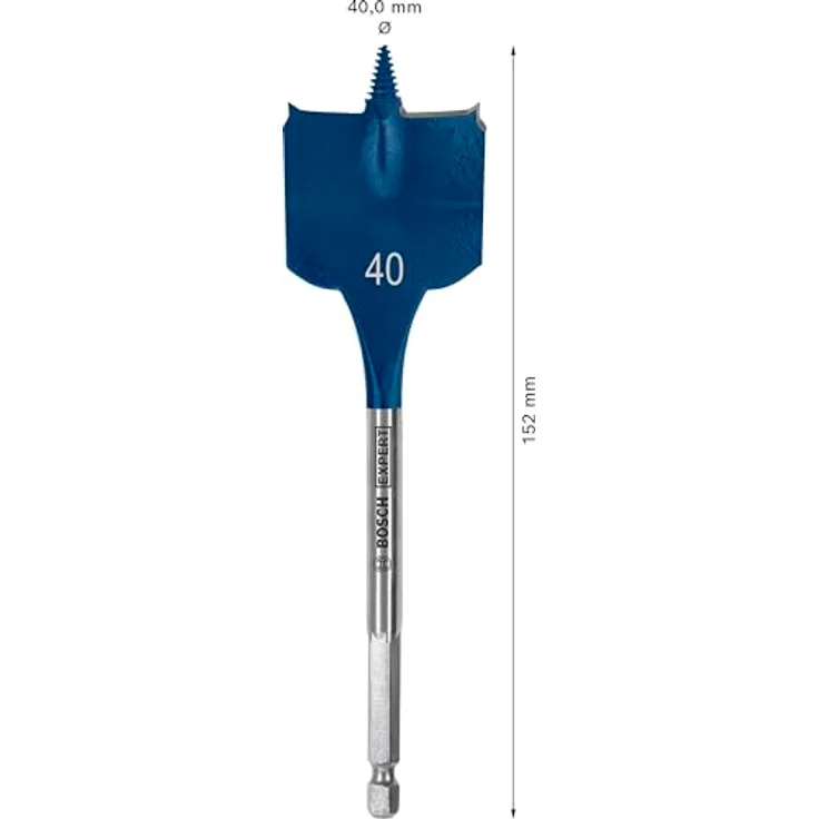 BOSCH EXPERT Self Cut Speed Flachfräsbohrer 40 x 152 mm, Hochgeschwindigkeitsbohrer für Holz, automatische Gewinde-Vorschubtechnik – Bild 3