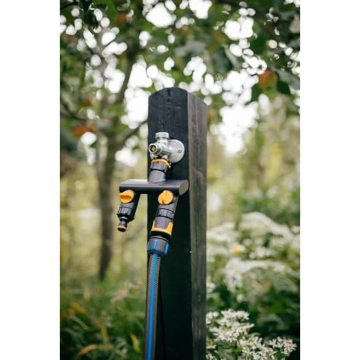 Fiskars Comfort 2-Wege-Ventil, mit On/Off-Funktion für 2 Schläuche, für Wasserhahn Ø 21 mm (G 1/2"), Ø 26,5 mm (G 3/4") und Ø 33,3 mm (G 1") – Bild 11