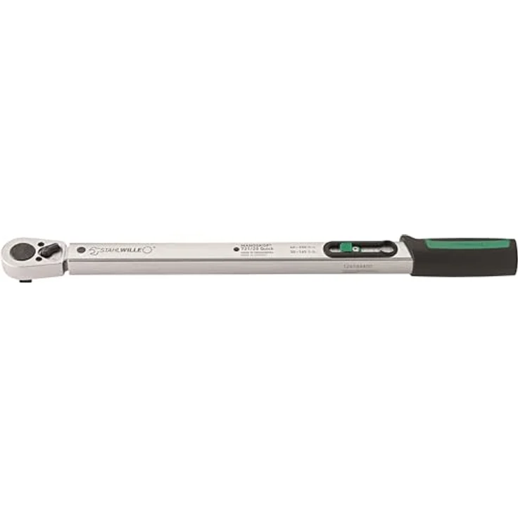 Stahlwille Quick Drehmomentschlüssel Standard MANOSKOP® mit fest eingebauter Knarre Gr. 15 30-150 Nm Außenvierkant 1/2'' 721 – Bild 2