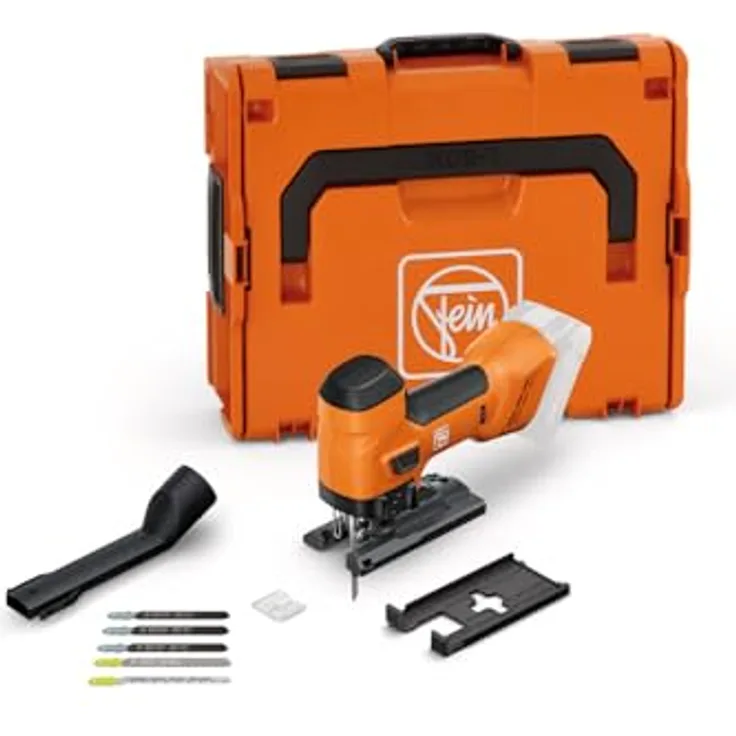 FEIN Akku-Stichsäge für Metall und Holz 26 mm Hub, F-IRON Jig 26 AS, Leistungsfähige Stichsäge für präzise und kurvige Schnitte, auch über Kopf - ohne Akku und Ladegerät