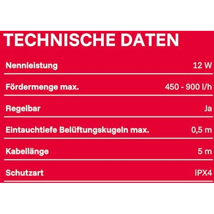 T.I.P. Teichbelüftungspumpe API 1000/4 Pumpe Teich Teichpumpe 900 l/h – Bild 9