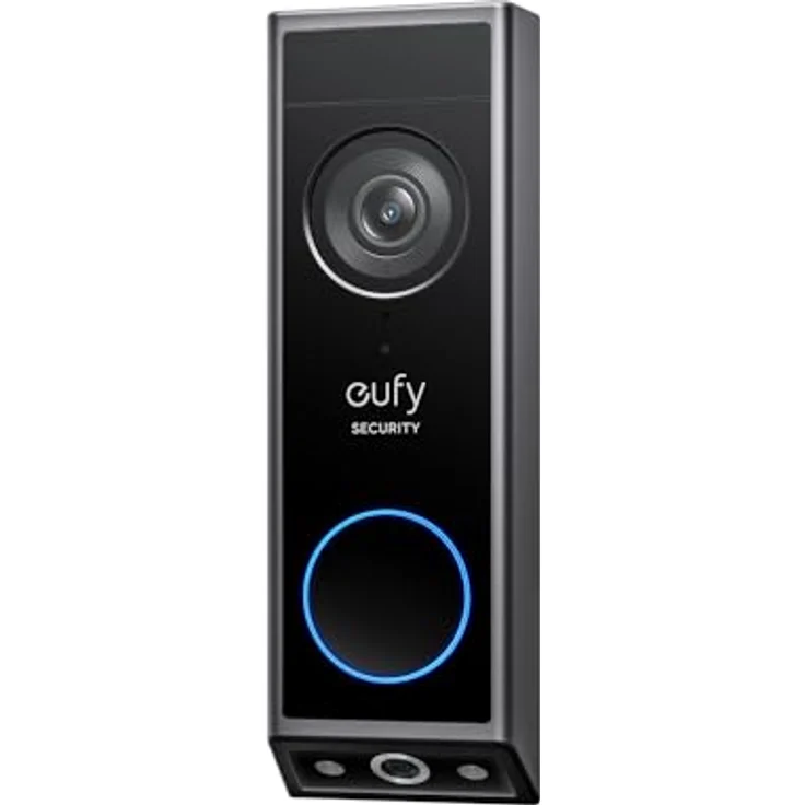 eufy Security Video türklingel E340, Dual türklingel mit Kamera mit Paketerkennung, 2K Full HD Farb-Nachtsicht, Kabel- oder Akkubetrieben, kompatibel mit HomeBase S380, Gebührenfrei – Bild 1