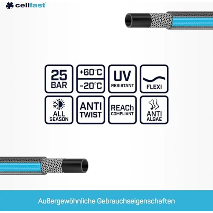 Cellfast Gartenschlauch SMART ATSV 1/2 Zoll 50 m – Bild 4