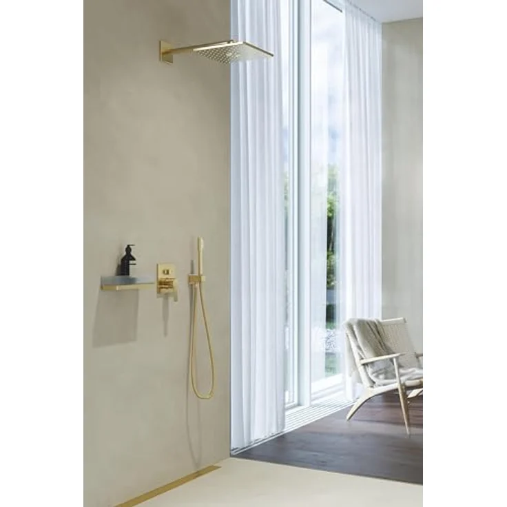 GROHE Silverflex Duschschlauch, knickfest und druckbeständig, 1,25m, goldfarben, universeller Anschluss ohne Dichtungsringe, Modell 28362GL1 – Bild 4