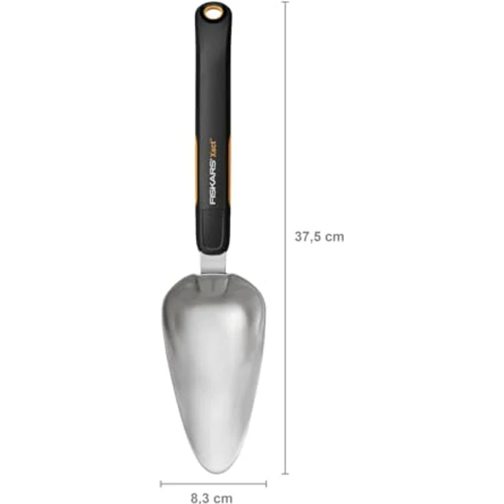 Fiskars Blumenkelle zum Ein- und Umpflanzen, Länge: 37,5 cm, Schwarz-Orange, Rostfreier Stahl-Kunststoff, Xact, 1027043 – Bild 3