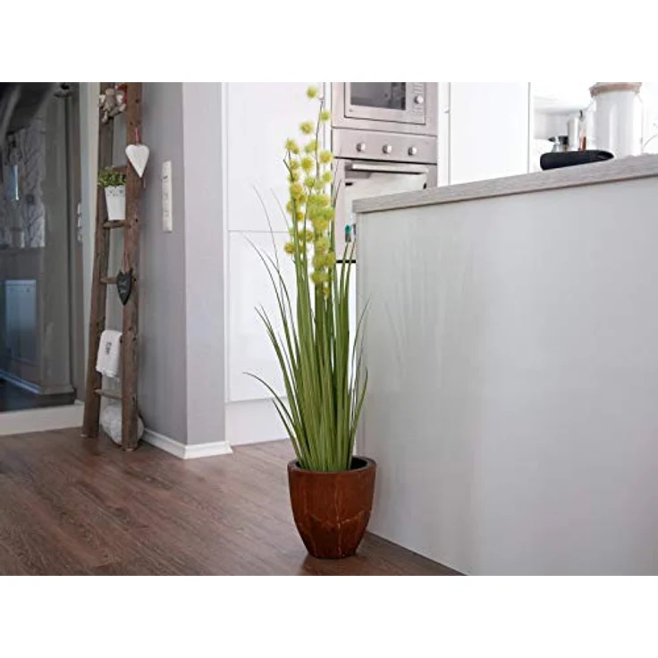 EUROPALMS Pompongras, künstlich, 122cm | Pompongras im Topf – Bild 5