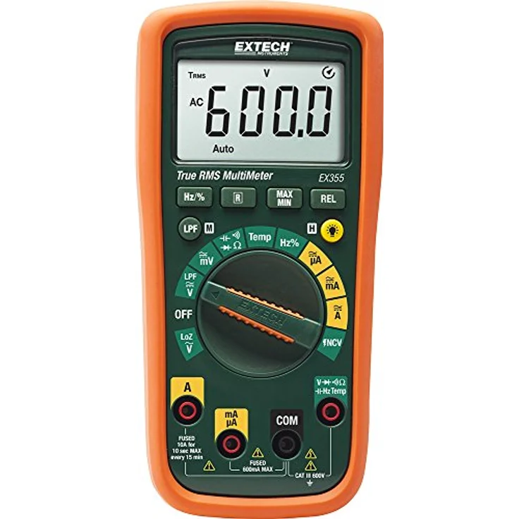 Extech EX355 Professionelles Multimeter mit TRMS und NCV-Detektor und Thermometer – Bild 2