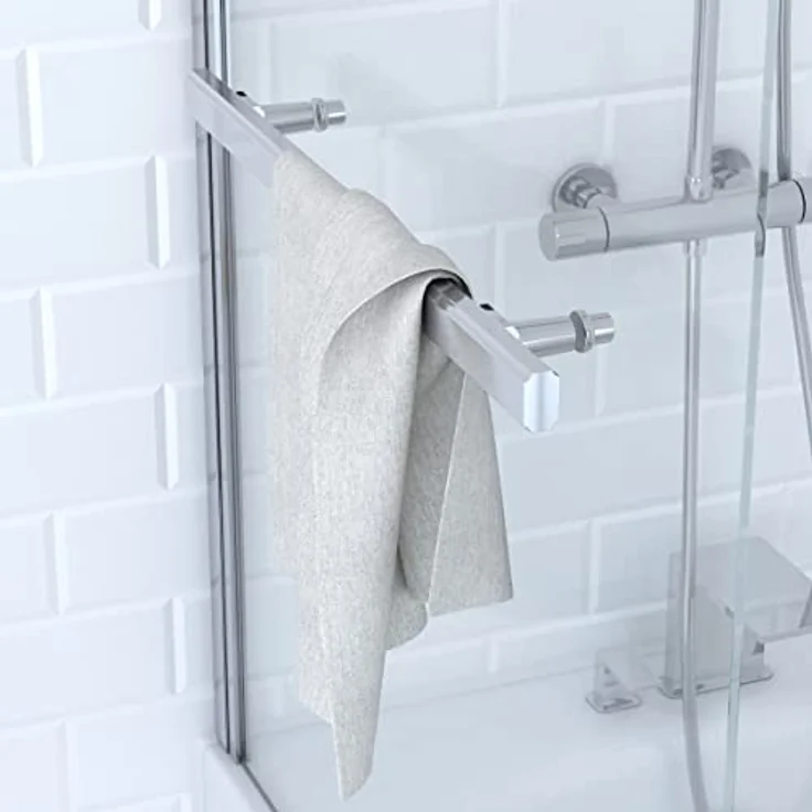 AURLANE Badewannenaufsatz 1-teilig Prime 85 x 150 cm Klarglas Chrom FAC274 – Bild 2