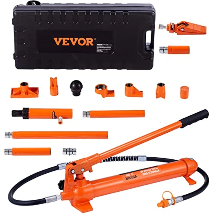 VEVOR 12-Tonnen Hydraulik-Porta-Power-Set, Ausbeulwerkzeuge mit 135 mm Hub und automatischem Überlastschutz, robustes Werkzeugset für Kfz-Reparaturen – Bild 1