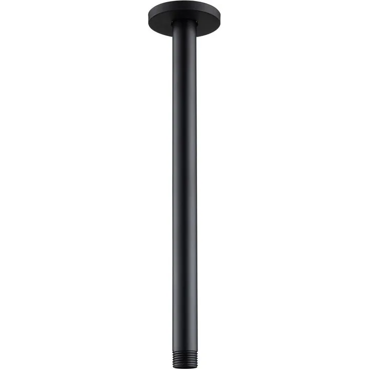 Aloni Kopfbrause A13B, Brausearm Deckenanschluss Schwarz Matt, 30 cm