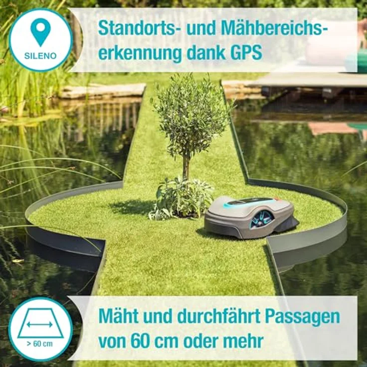 Gardena Mähroboter smart SILENO life 600 qm Set – Bild 5