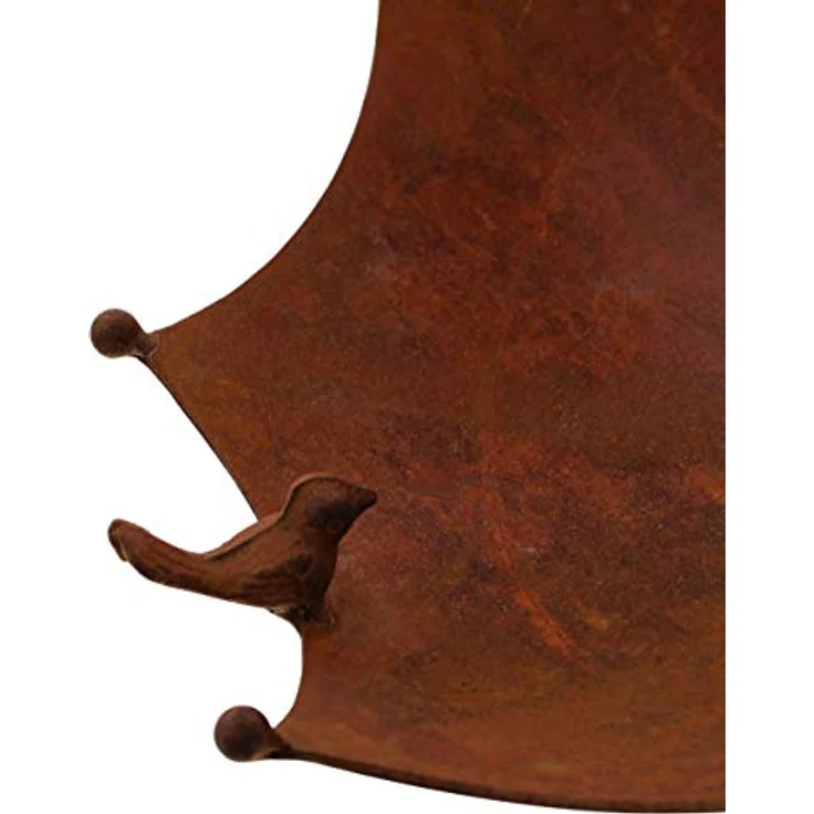 Vogeltränke Schirm, Metall in Trendiger Rostoptik – Bild 5