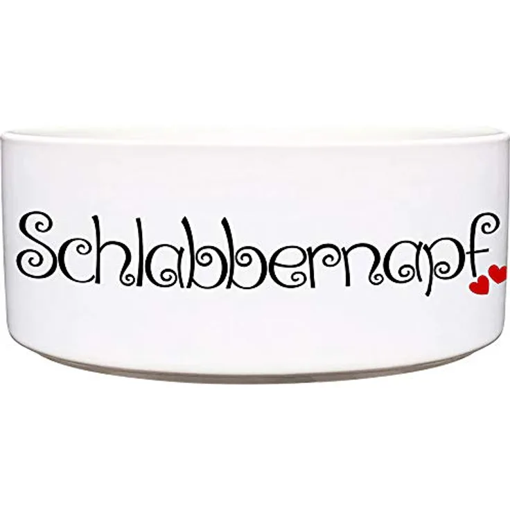 Cadouri Keramik Hundenapf » Schlabbernapf « Futternapf Wassernapf - 1.300 ml